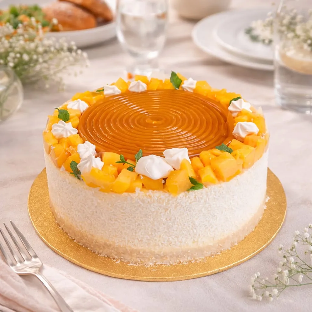 Gâteau Orange et Jaune